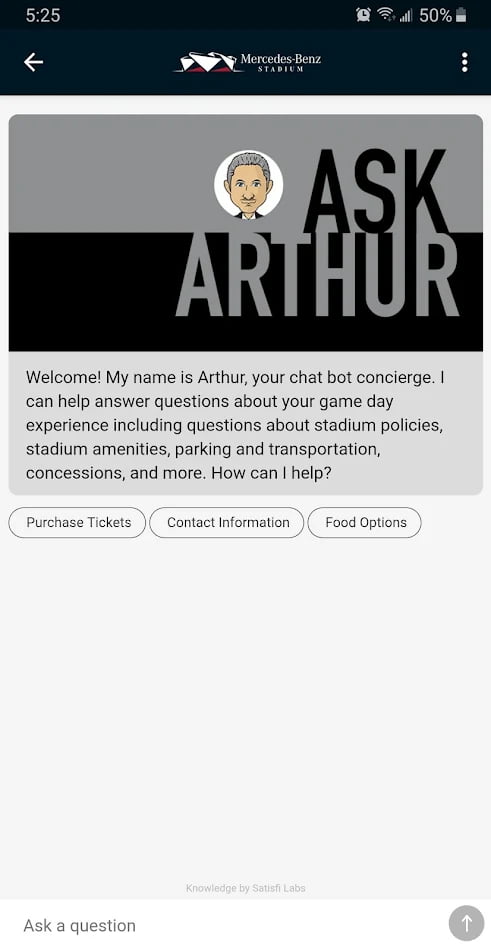 Mercedes-Benz Stadium App Screenshot 2