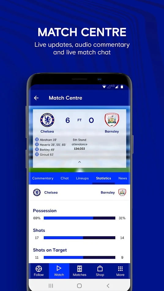 Chelsea Fan Engagement App Screenshot 3
