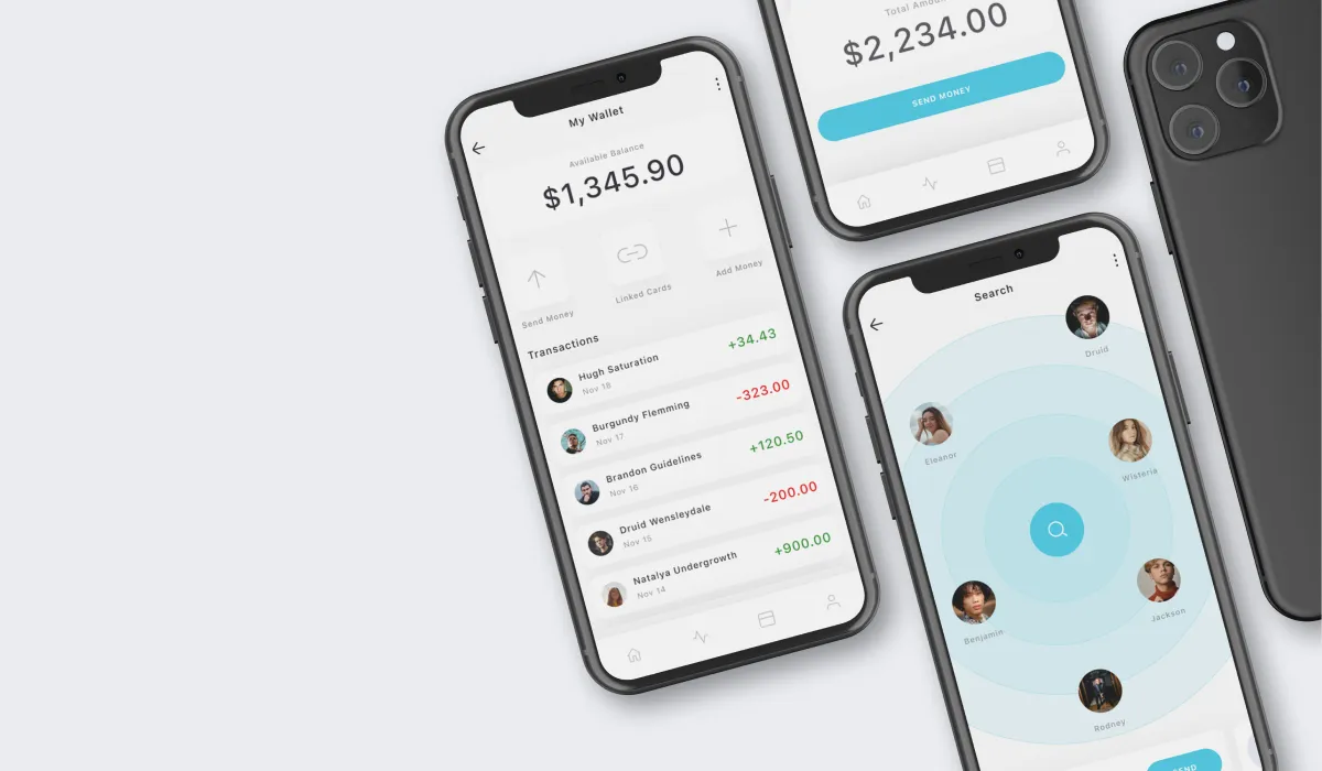 Innovative peer-to-peer payment app interface showcasing seamless transactions between users, illustrating its potential as a major profit-driver in the payments industry