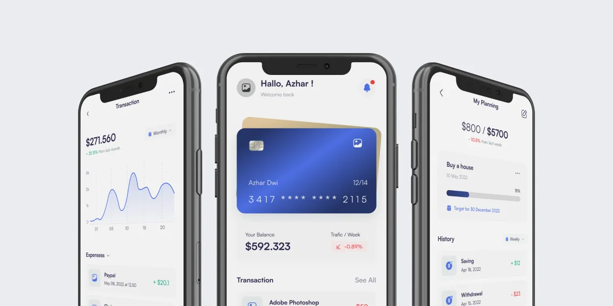Screenshot of an e-wallet interface, illustrating new features designed to attract unbanked populations in the payments industry