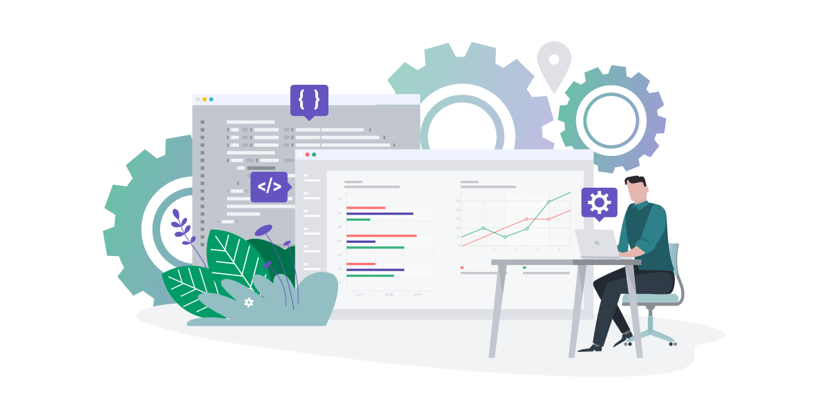 Software engineers developing a java application