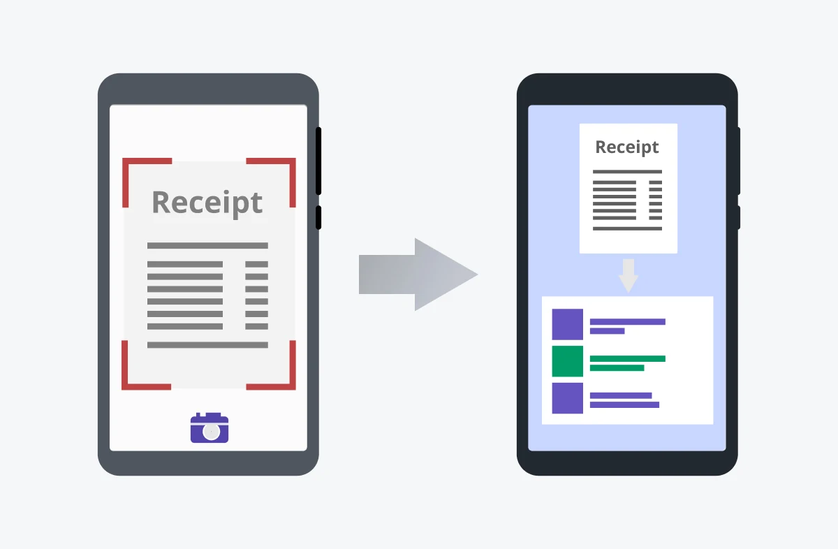 upload receipts in app