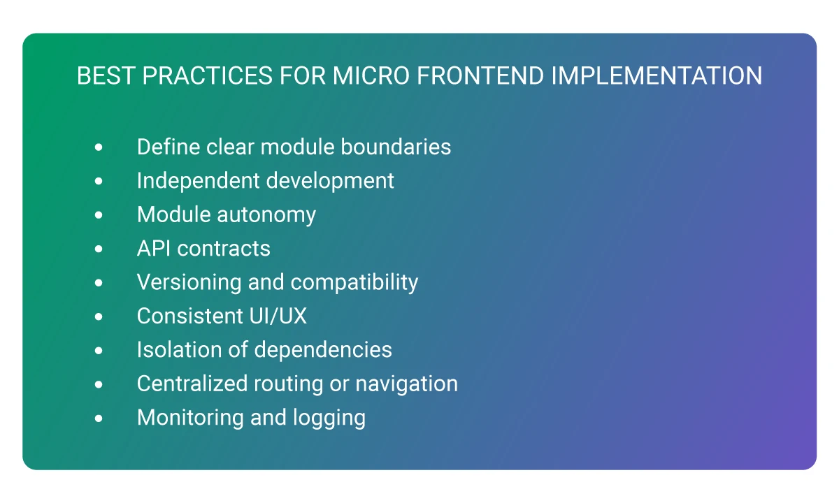 best practices