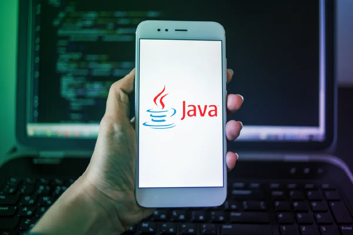 java on phone screen